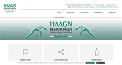Desktop Screenshot of bestattungen-haagn.de